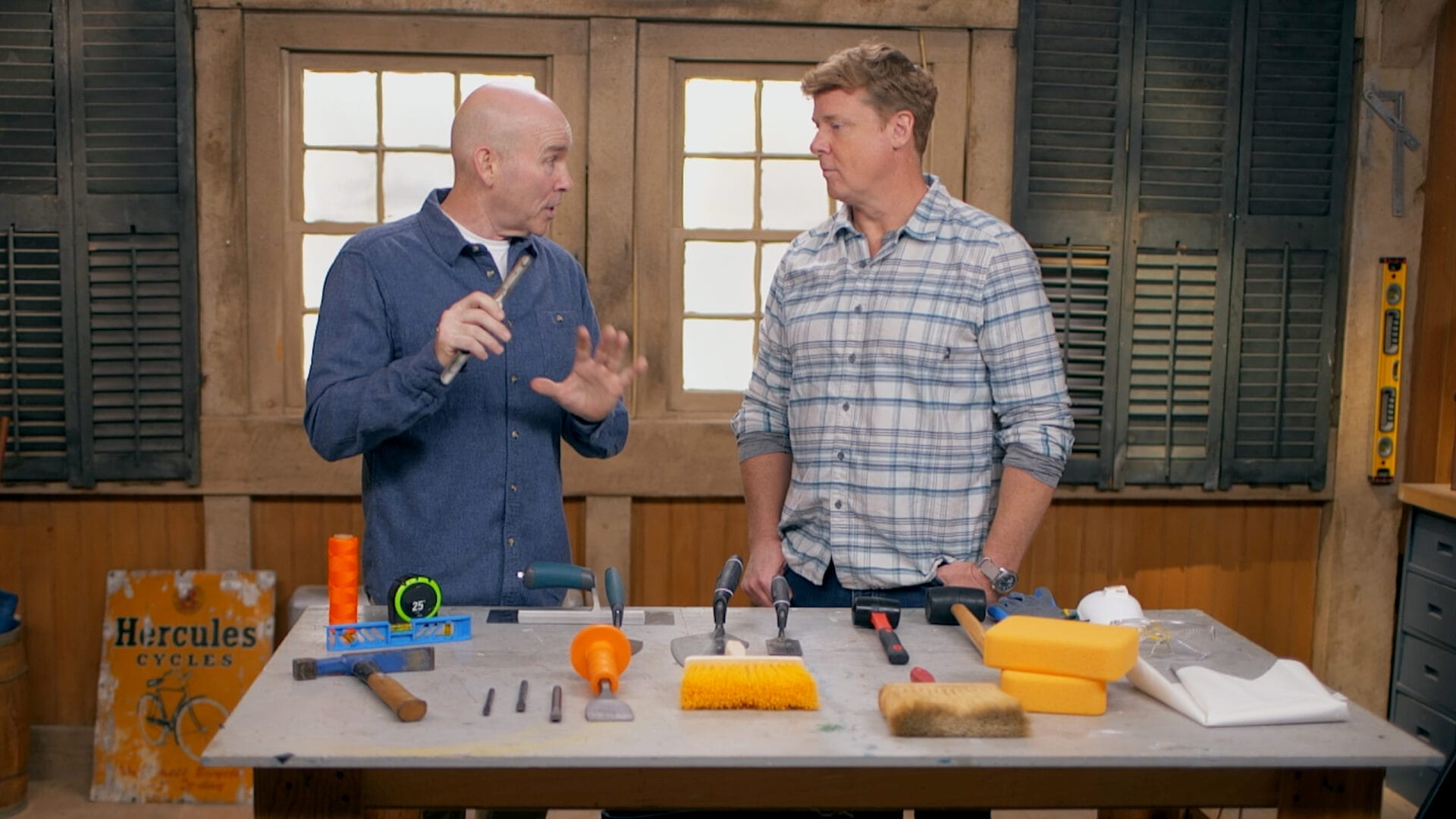 S22 E8: Mark McCullough teaches Kevin O'Connor about the necessary tools for any masonry job