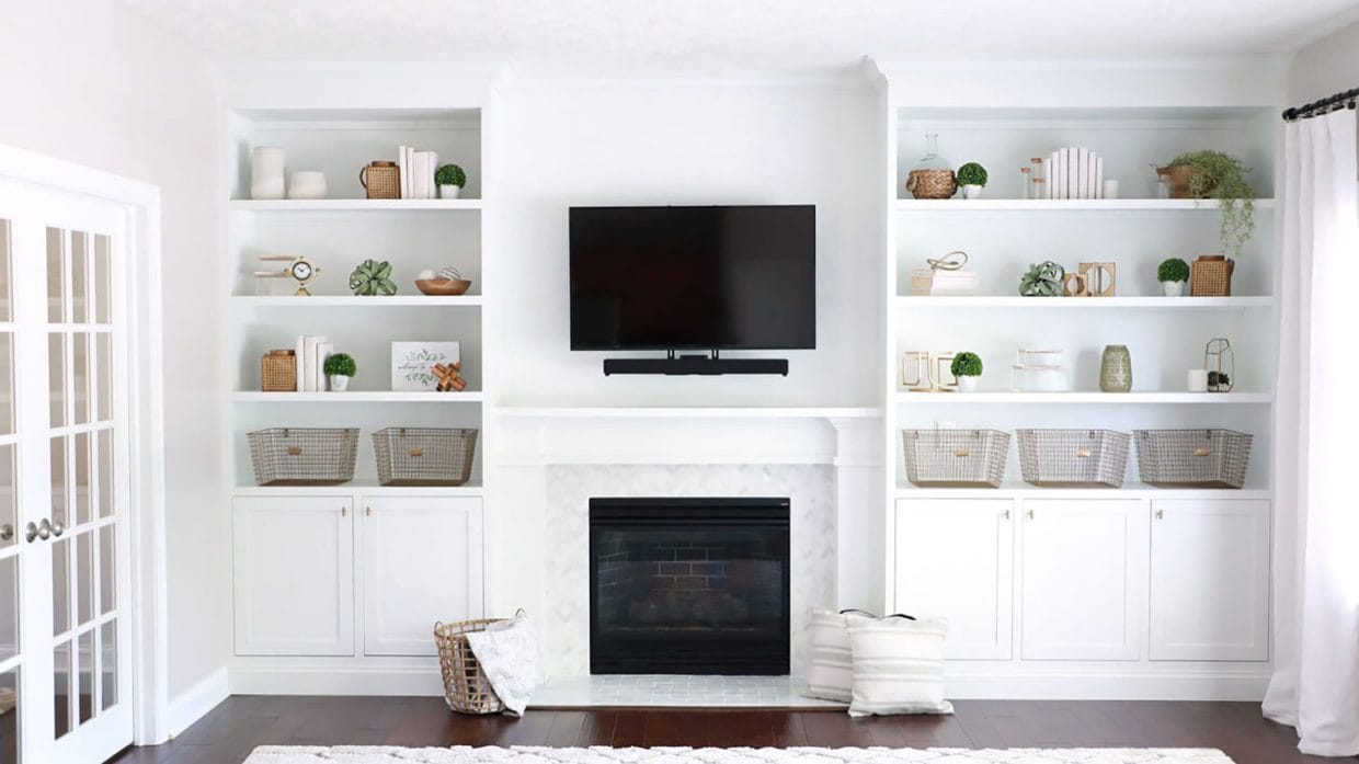 How To Build a Custom Built-In Shelving Unit